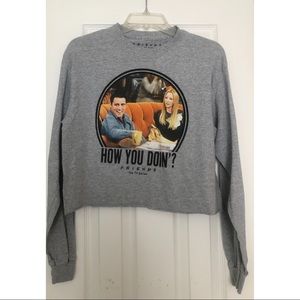 Friends long sleeve crop top